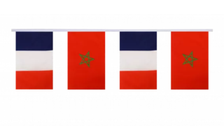 France and Morocco flags