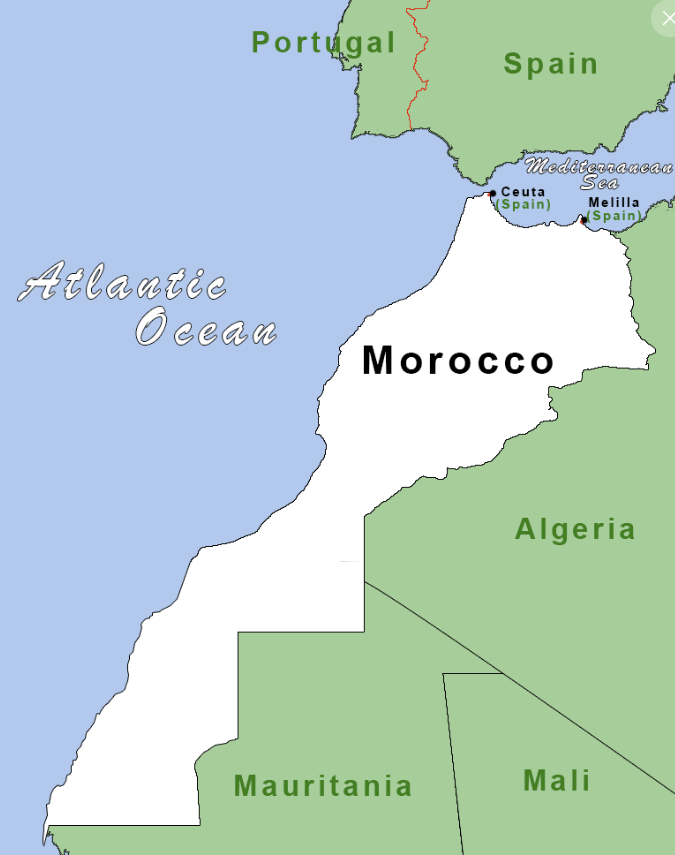 Which countries border Morocco ? Neighboring Countries of Morocco